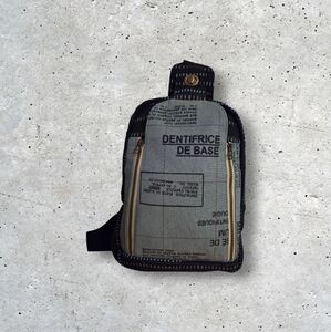 CLEARANCE 100% Handmade Stylish Black and Gray Backpack Sling Bag